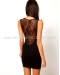 Bodycon Dress With Lace Insert